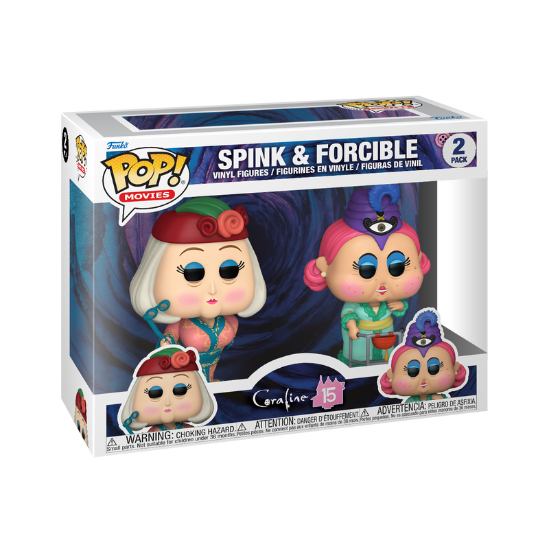 Funko Pop Movies: Coraline 15 Aniversario - Spink y Forcible 2 Pack