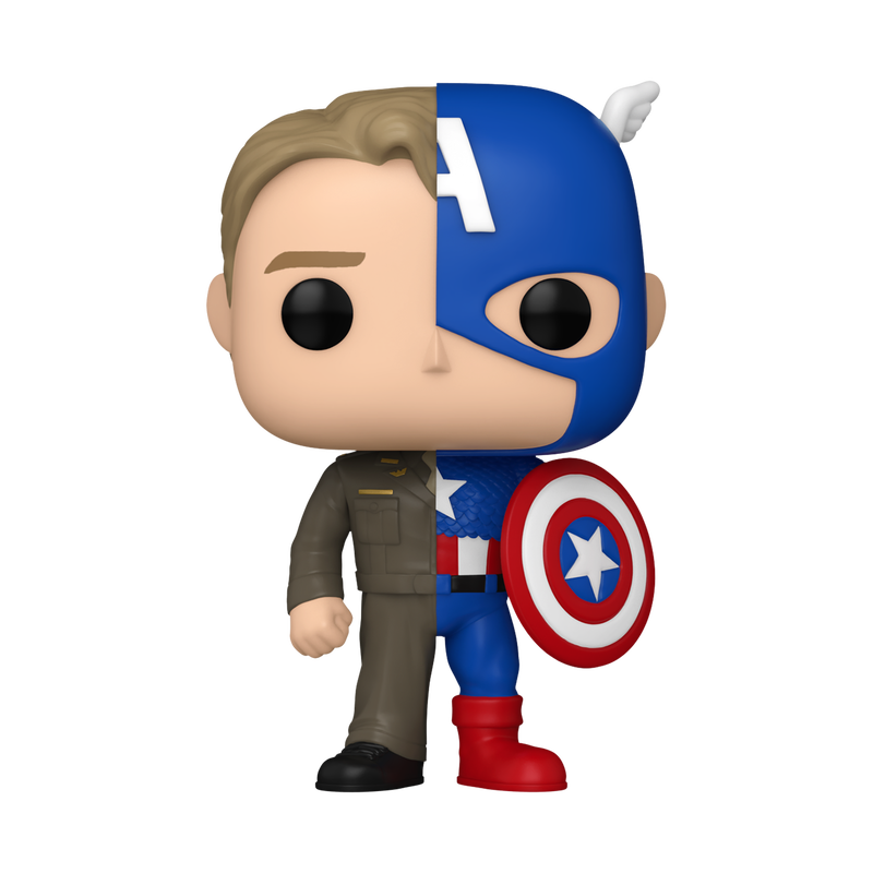 Funko Pop Marvel: Splits - Steve Rogers Capitan America