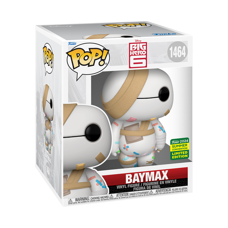 Funko Pop Super: Grandes Heroes - Baymax Con Vendas Exclusivo SDCC 2024