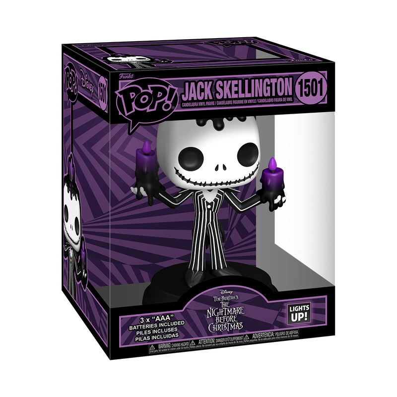 Funko Pop Super: Mundo De Jack - Jack Con Velas Electronico 6 Pulgadas