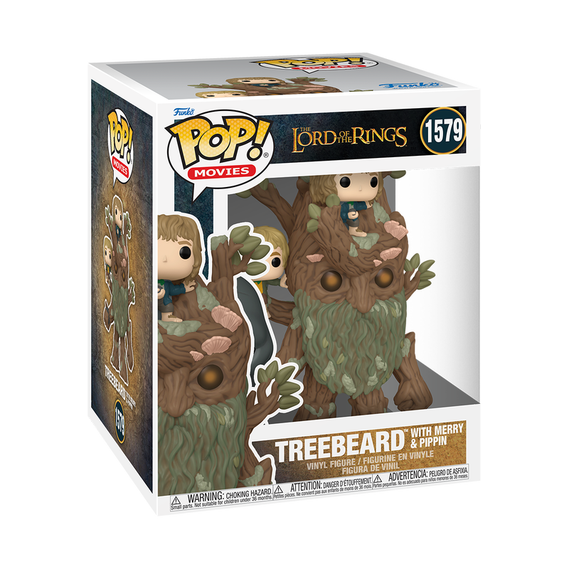 Funko Pop Super: The Lord Of The Rings - Treebeard con Mary y Pip 6 Pulgadas