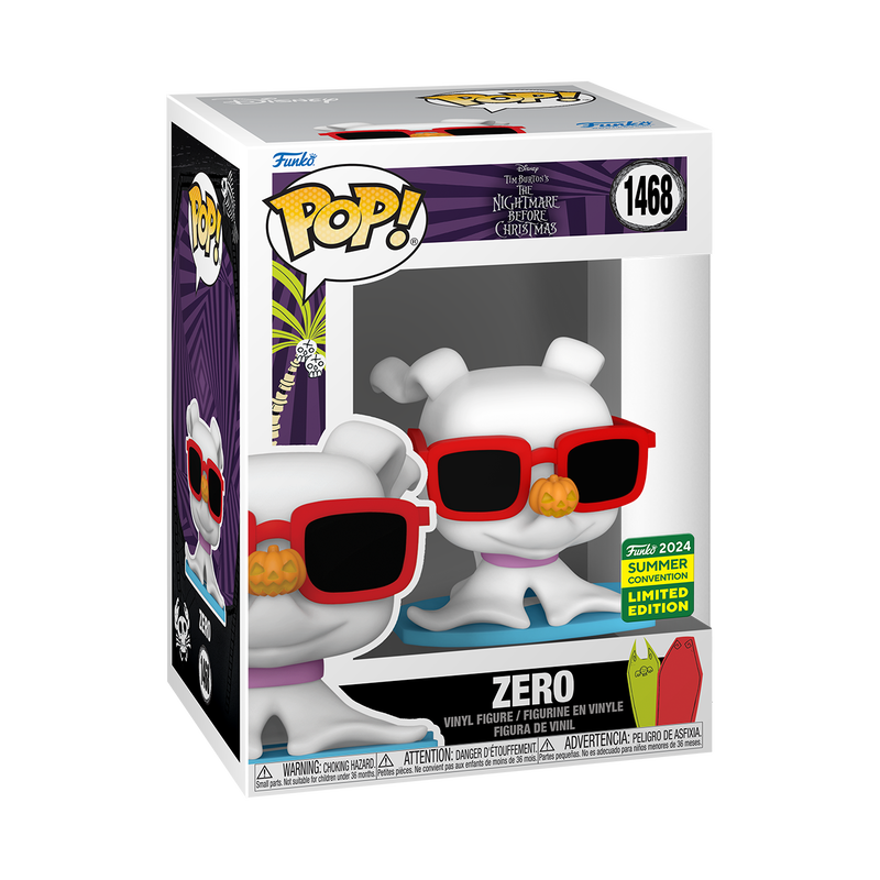 Funko Pop Disney: Mundo De Jack - Zero con Lentes de Sol Exclusivo SDCC 2024