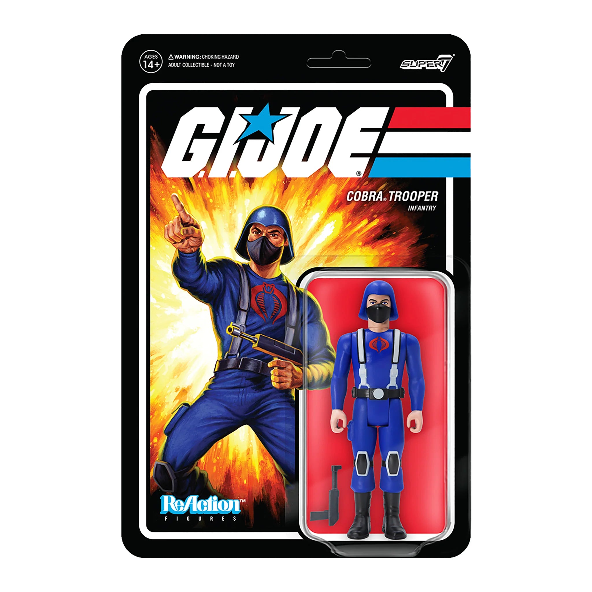 Super7 ReAction: GI Joe - Cobra Soldado Y Back R