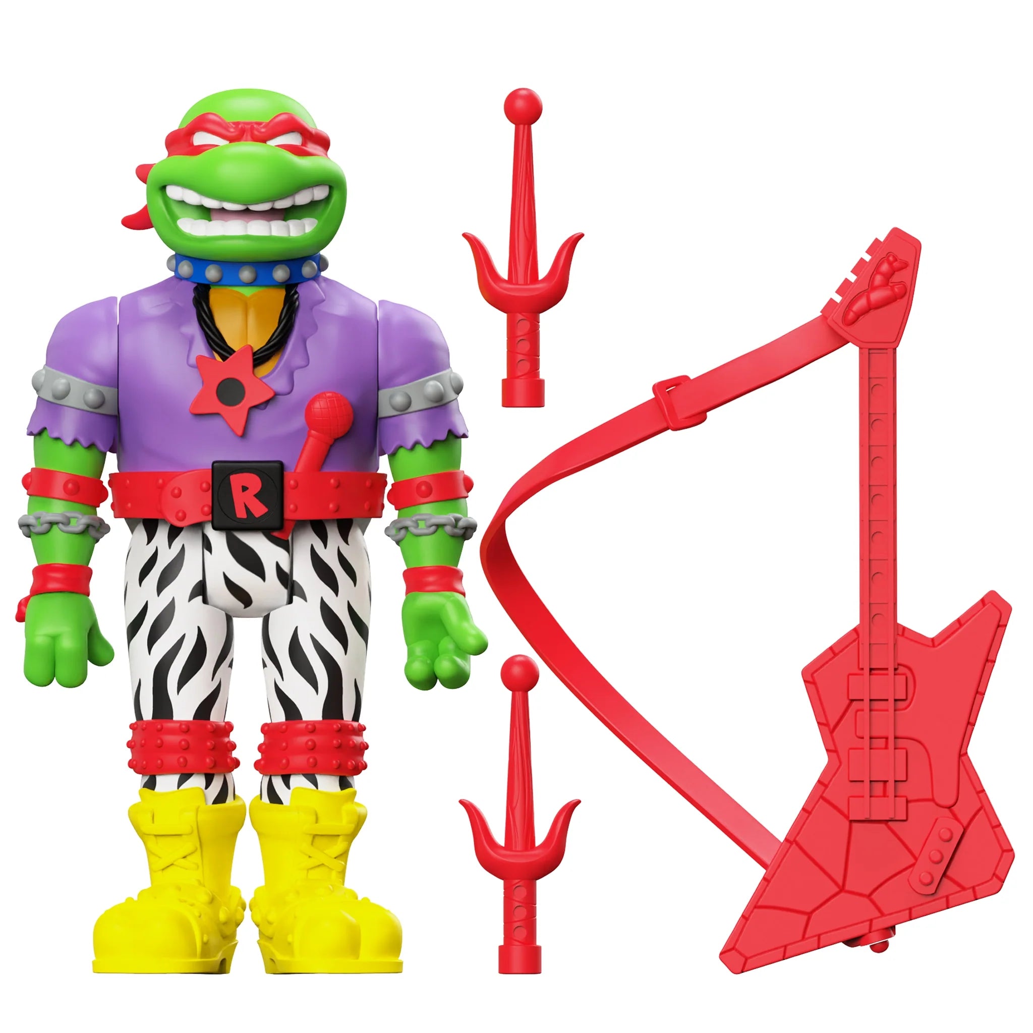 Super7 ReAction: TMNT Tortugas Ninja - Heavy Metal Raph