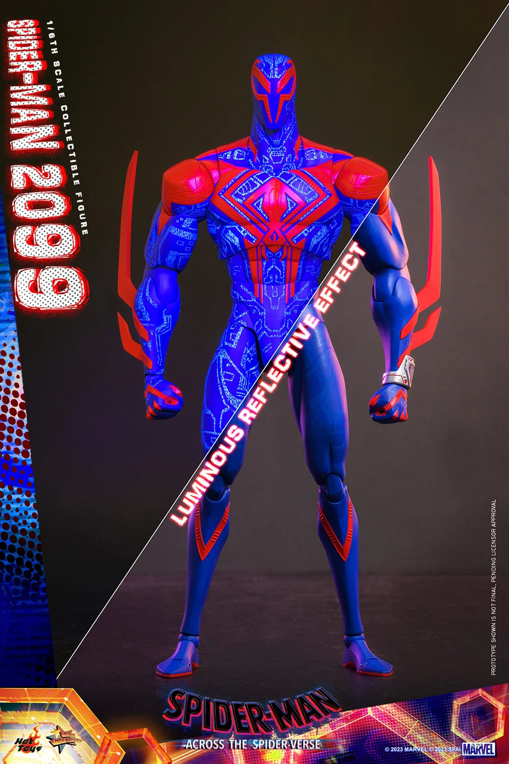 Hot Toys Movie Masterpiece Series: Marvel SpiderMan Across The Spider Verse - SpiderMan 2099 Escala 1/6