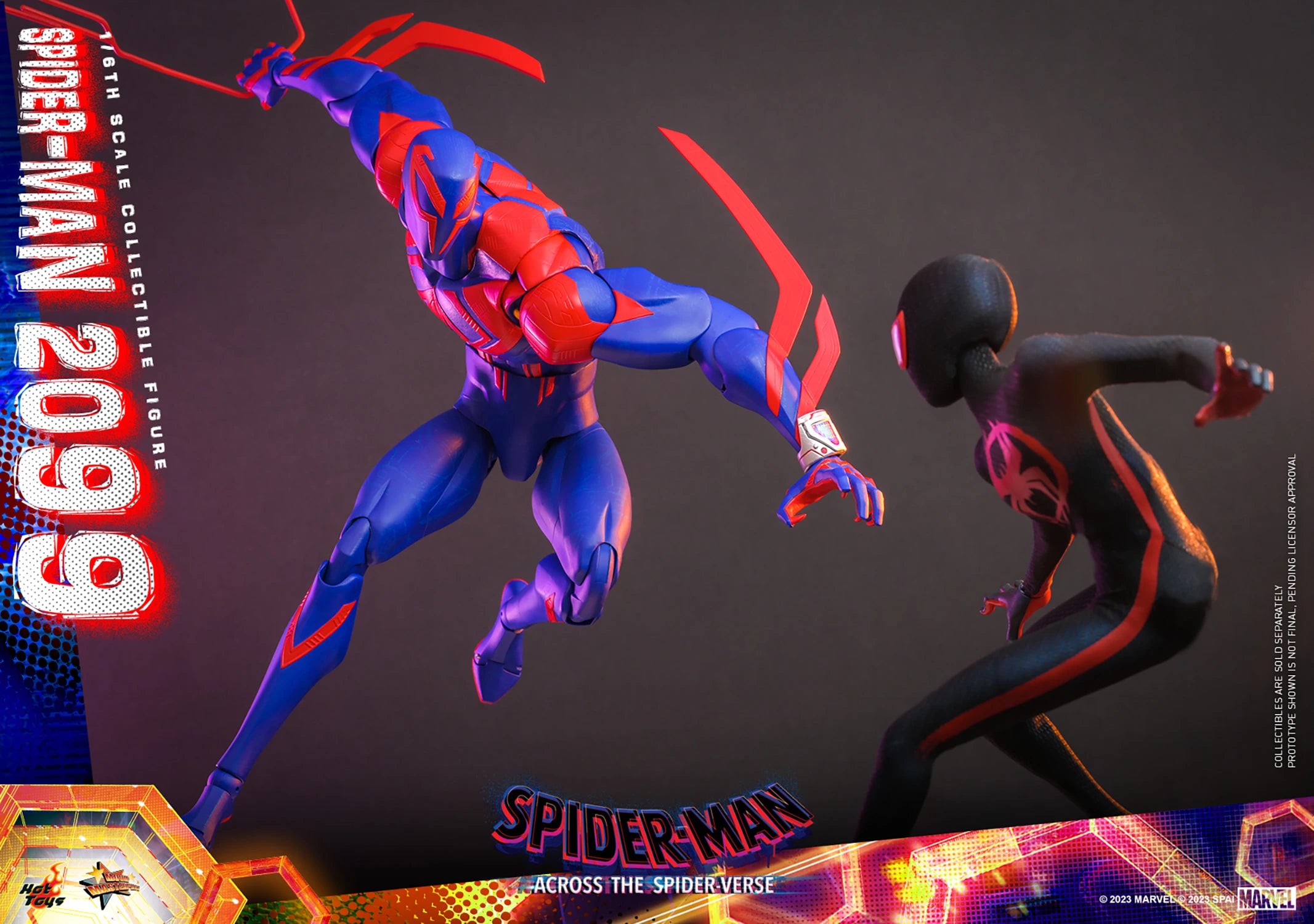 Hot Toys Movie Masterpiece Series: Marvel SpiderMan Across The Spider Verse - SpiderMan 2099 Escala 1/6