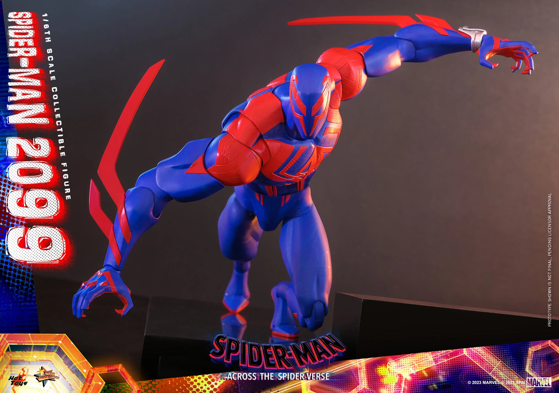 Hot Toys Movie Masterpiece Series: Marvel SpiderMan Across The Spider Verse - SpiderMan 2099 Escala 1/6