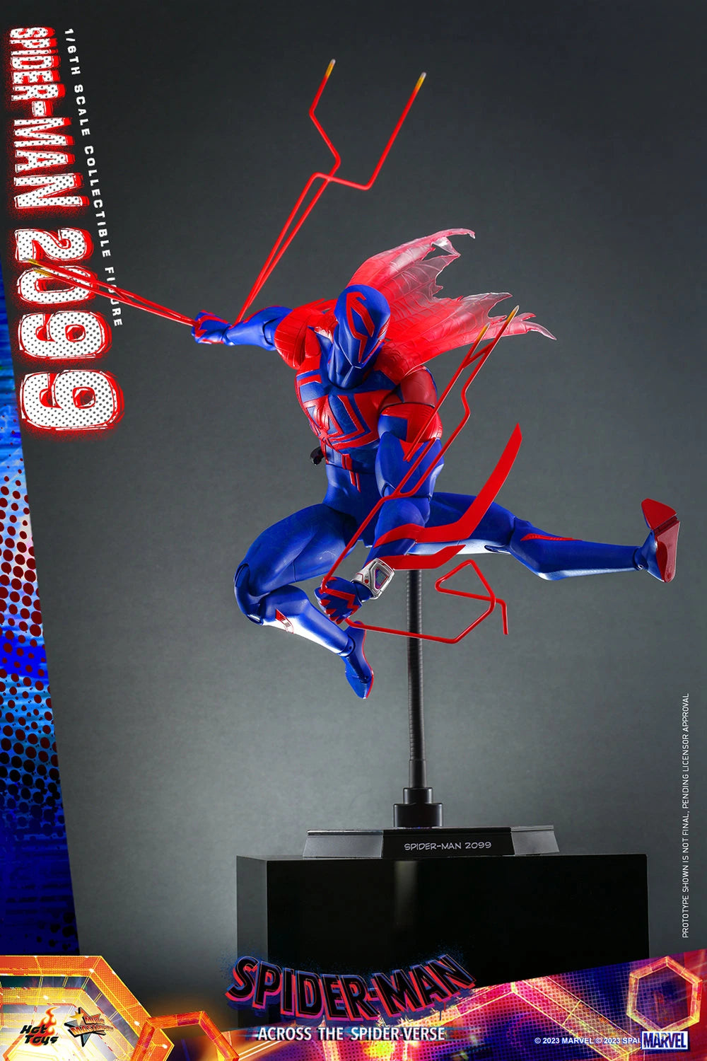 Hot Toys Movie Masterpiece Series: Marvel SpiderMan Across The Spider Verse - SpiderMan 2099 Escala 1/6