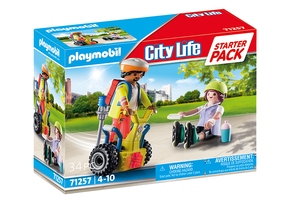 Playmobil City Life Starter Pack: Rescate con Balance Racer 71257