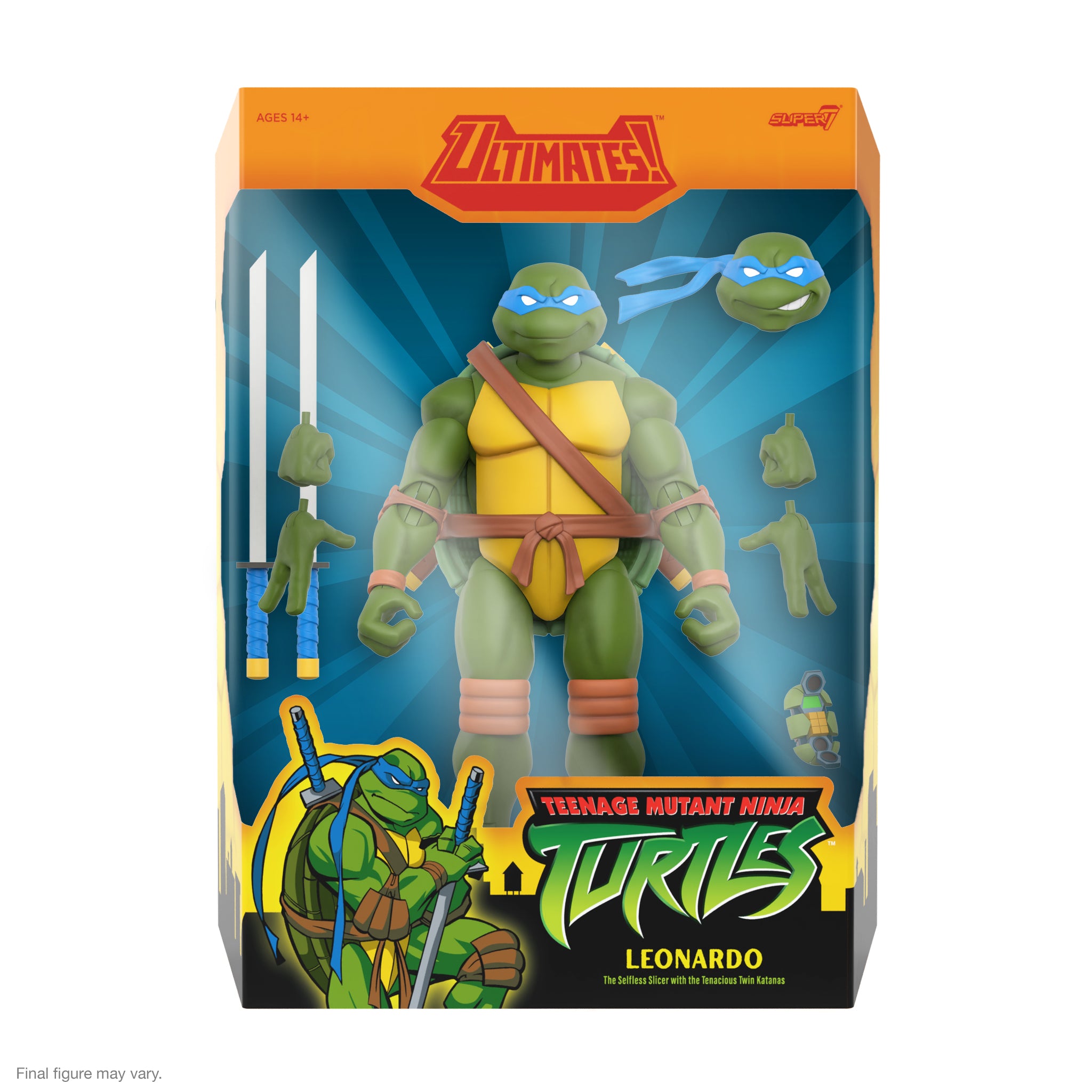 Super7 Ultimates: TMNT Tortugas Ninja - Leonardo