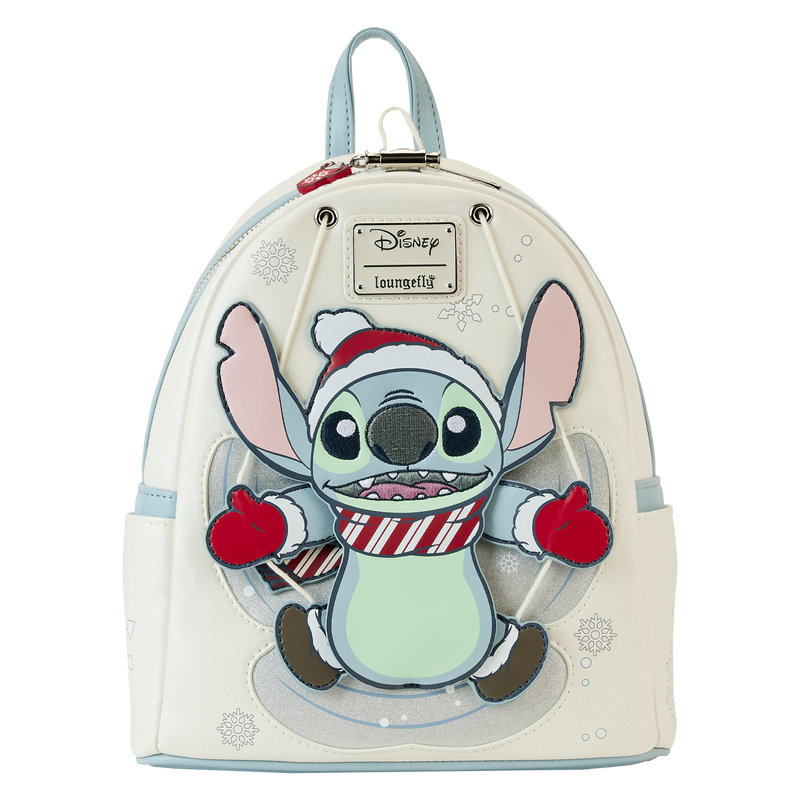 Loungefly X Disney: Lilo y Stitch - Stitch Angel De Nieve Cosplay Mini Mochila