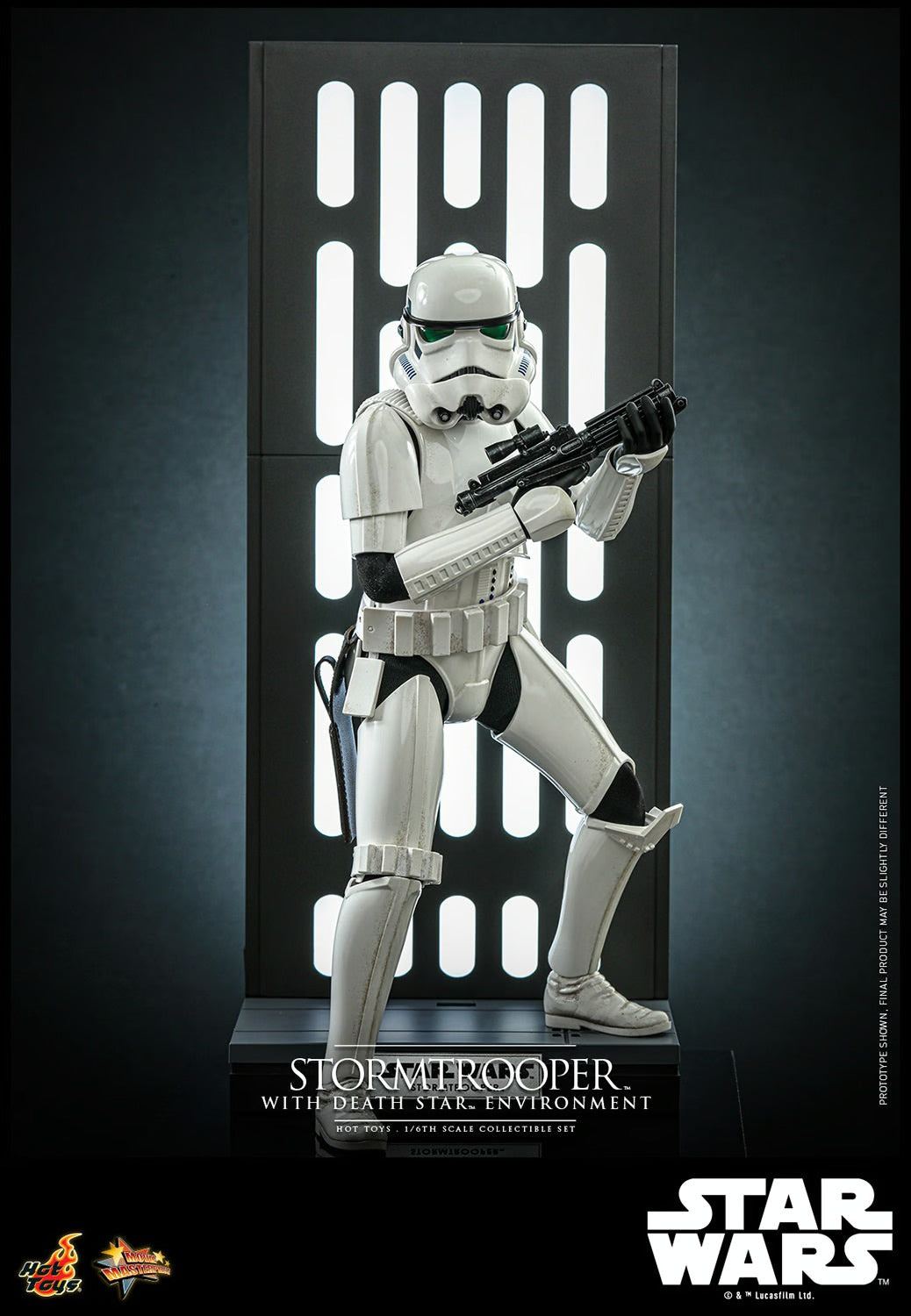 Hot Toys Movie Masterpiece Series: Star Wars The Power of the Dark Side - Stormtrooper con Entorno de Estrella de la Muerte Escala 1/6