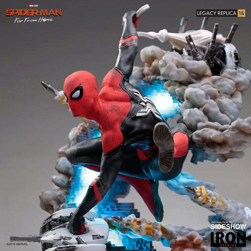 IRON Studios: Marvel Spider Man Lejos De Casa - Spider Man Legacy Escala 1/4