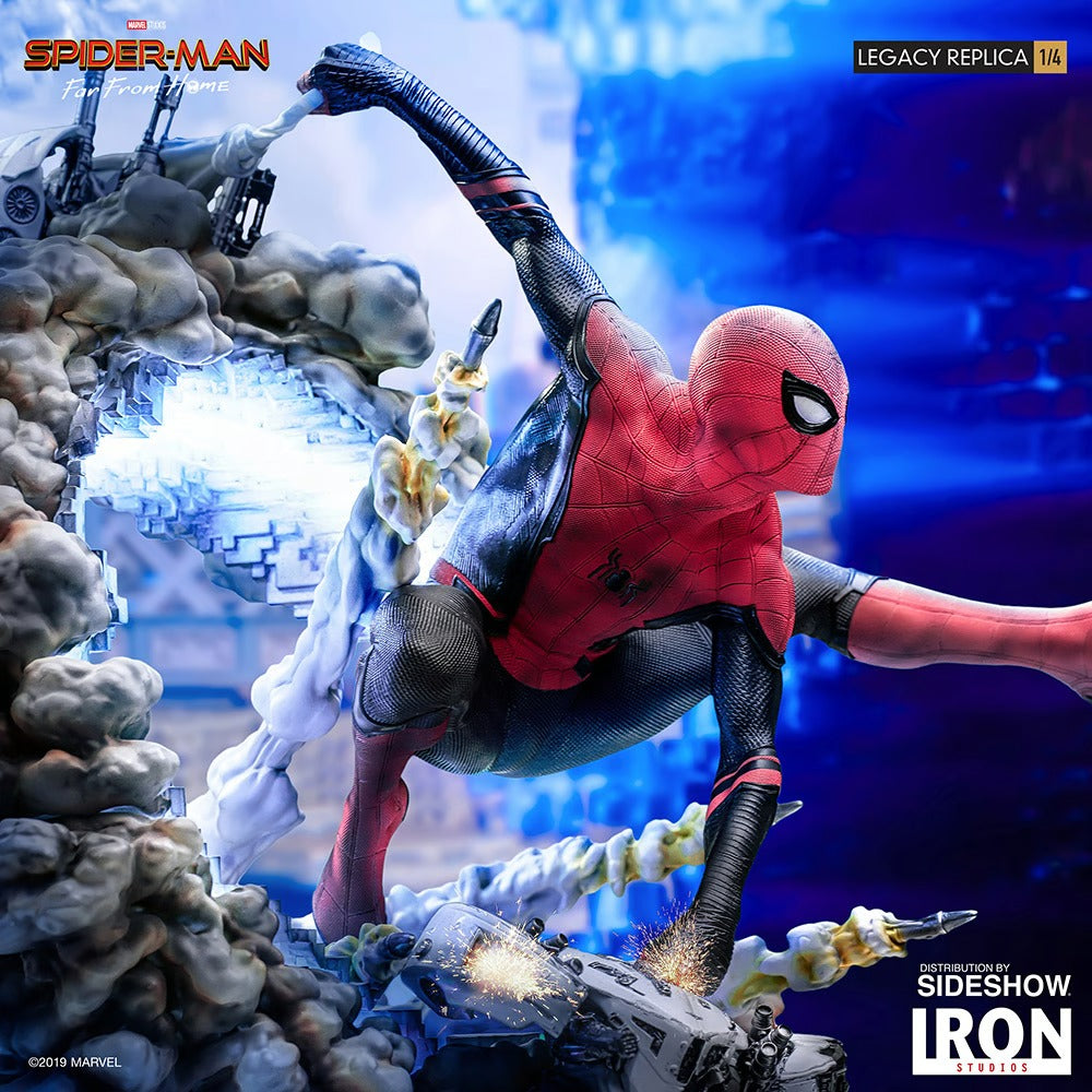 IRON Studios: Marvel Spider Man Lejos De Casa - Spider Man Legacy Escala 1/4