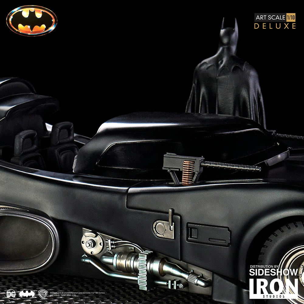 IRON Studios: DC Comics - Batman y Batimobil 1989 Deluxe Escala 1/10