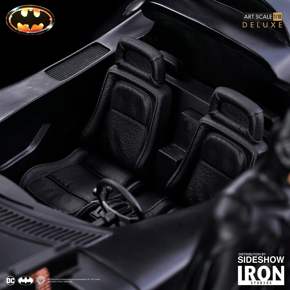 IRON Studios: DC Comics - Batman y Batimobil 1989 Deluxe Escala 1/10