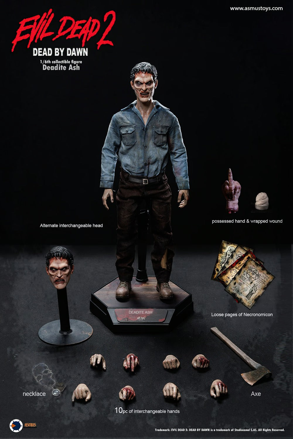 Asmus Collectible Toys: Evil Dead II - Deadite Ash Escala 1/6