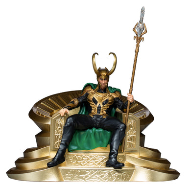 IRON Studios: Marvel The Infinity Saga - Loki en Trono Deluxe Escala de Arte 1/10 Exclusivo SDCC 2022