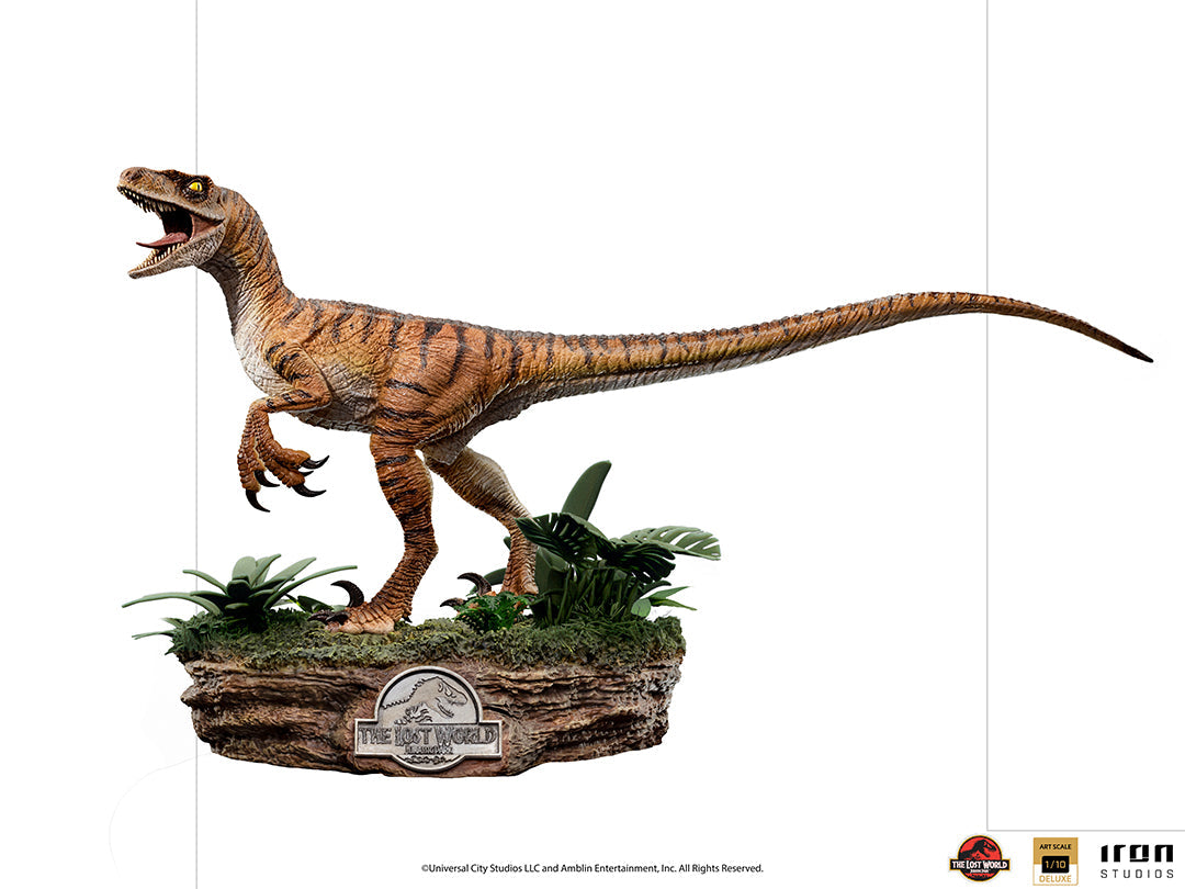 IRON Studios: Jurassic Park El Mundo Perdido - Velociraptor Deluxe Escala de Arte 1/10