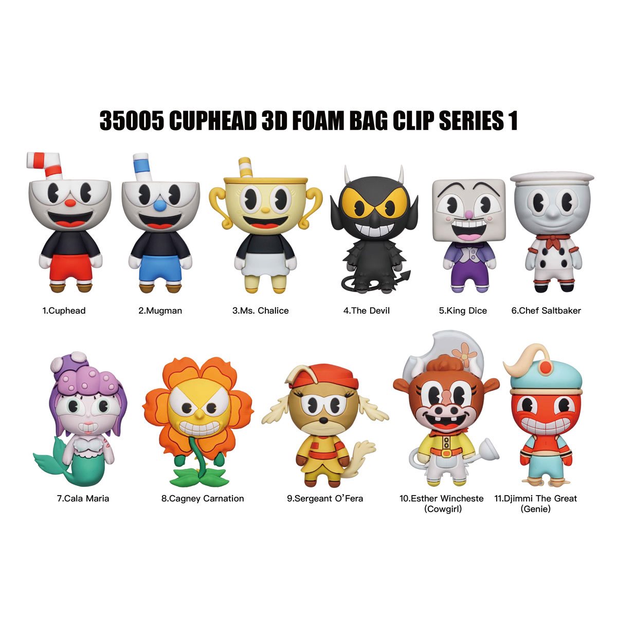 Monogram Llavero 3D para Mochila: Cuphead - Figura Sorpresa Series 1