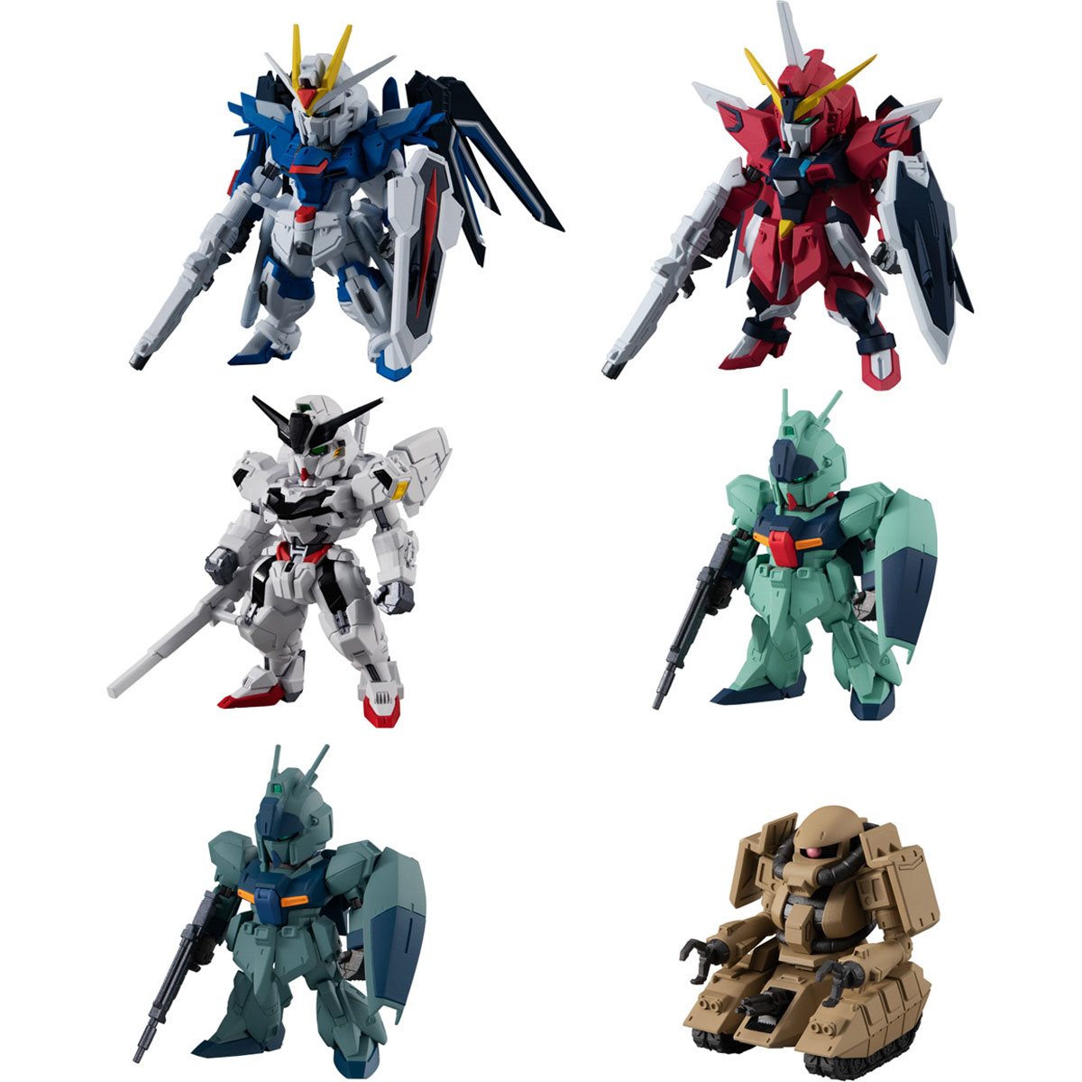 Bandai Shokugan Mini Figure: Mobile Suit Gundam FW - Numero 24 Set Completo