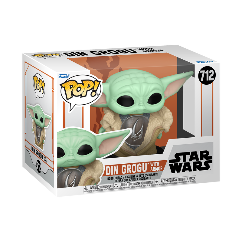 Funko Pop Star Wars: The Mandalorian - Din Grogu con Armadura