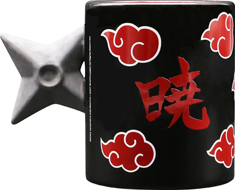 ABYstyle Taza 3D De Ceramica: Naruto Shippuden - Shuriken Akatsuki 450 ml