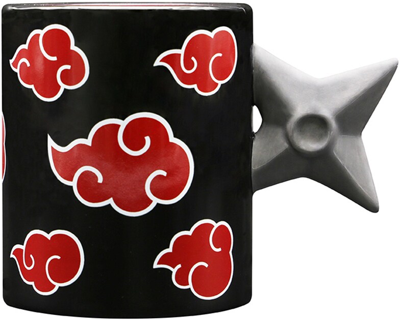 ABYstyle Taza 3D De Ceramica: Naruto Shippuden - Shuriken Akatsuki 450 ml