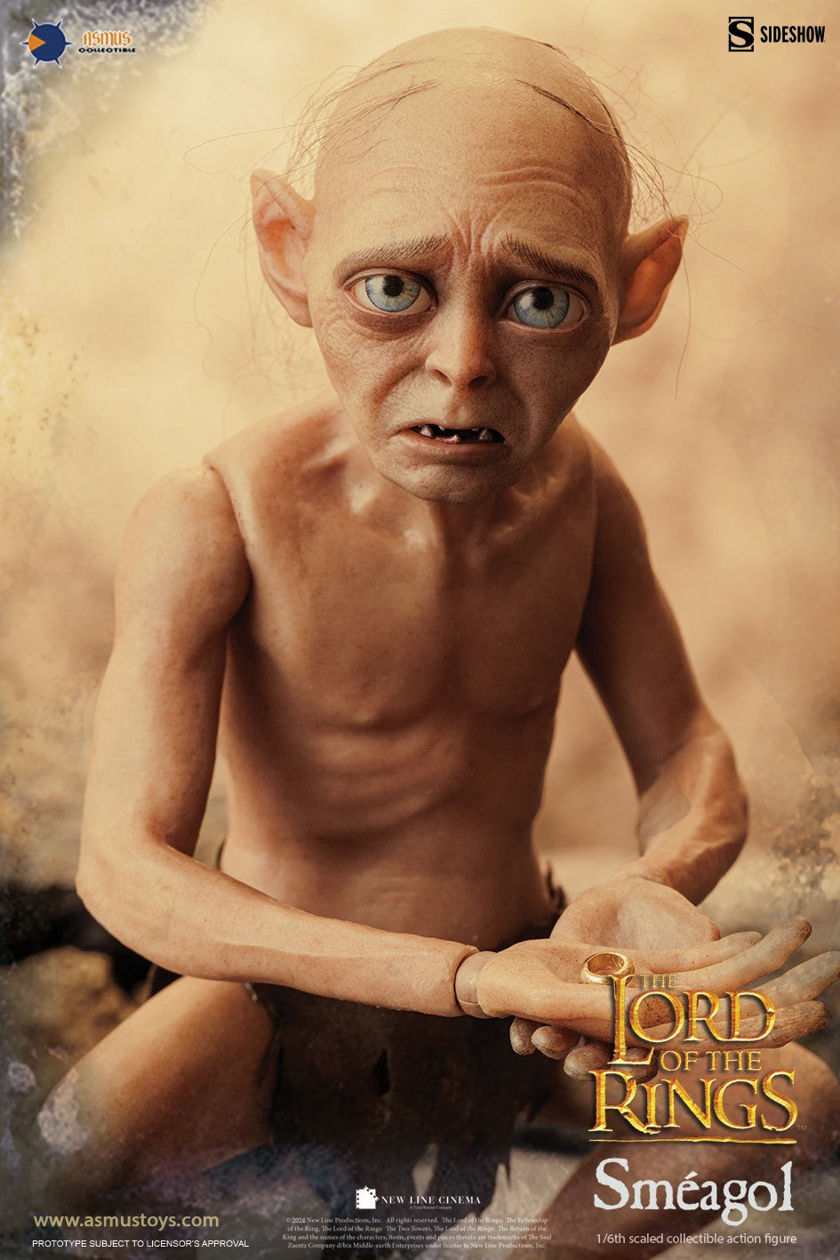 Asmus Collectible Toys: The Lord Of The Rings - Smeagol Escala 1/6