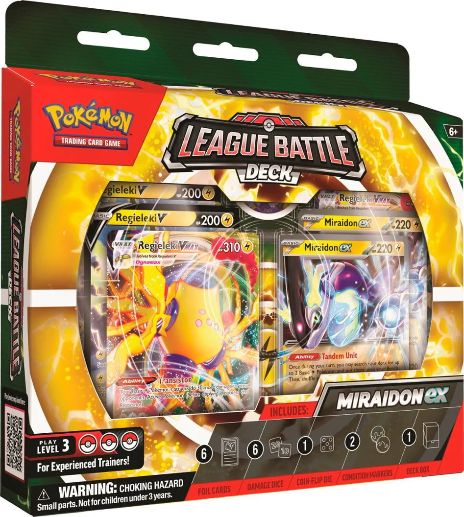 Pokemon TCG Scarlet & Violet: Paradox Rift - Miraidon ex League Battle Deck en Ingles