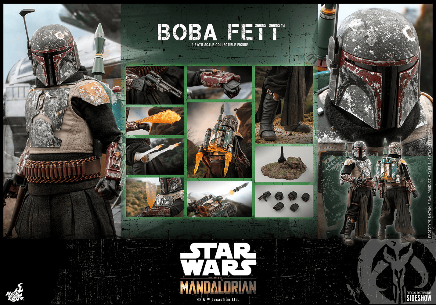 Hot Toys Television Masterpiece: Star Wars The Mandalorian - Boba Fett Escala 1/6