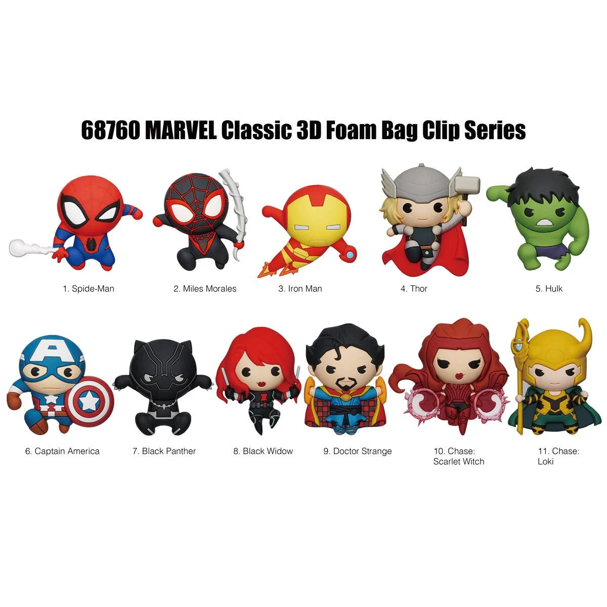 Monogram Llavero 3D para Mochila: Marvel Studios - Personajes Clasicos Figura Sorpresa Series 1