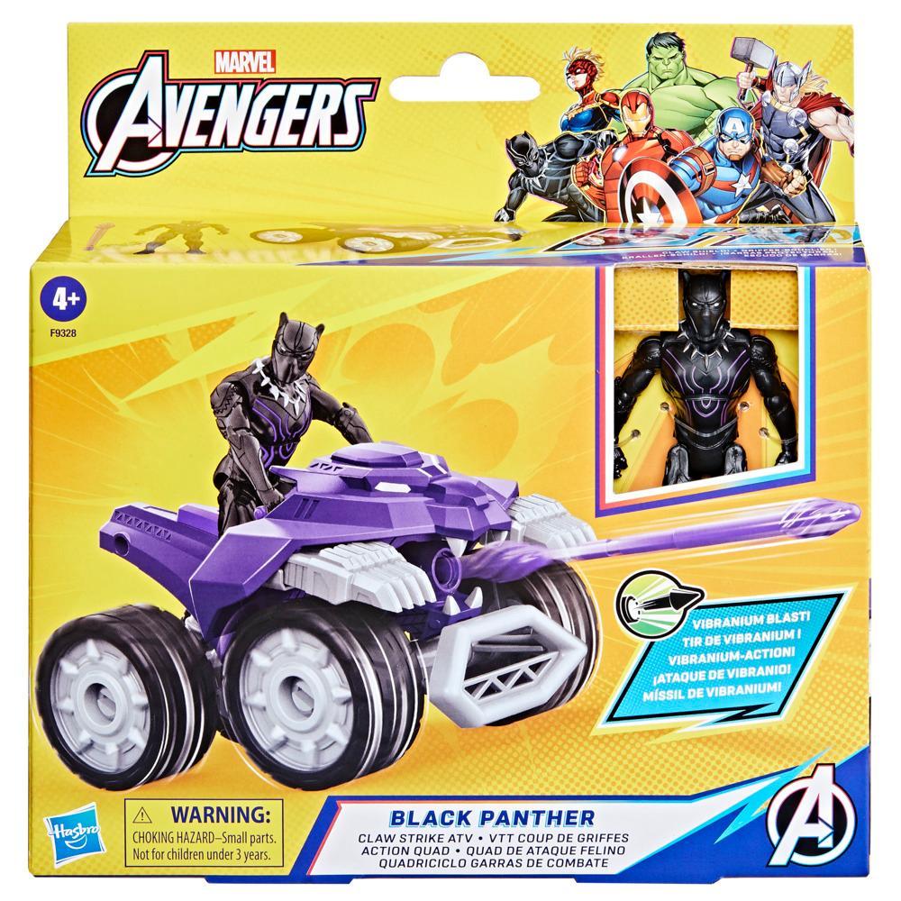 Marvel Epic Hero Series: Avengers - Black Panther Con Quad De Ataque Felino