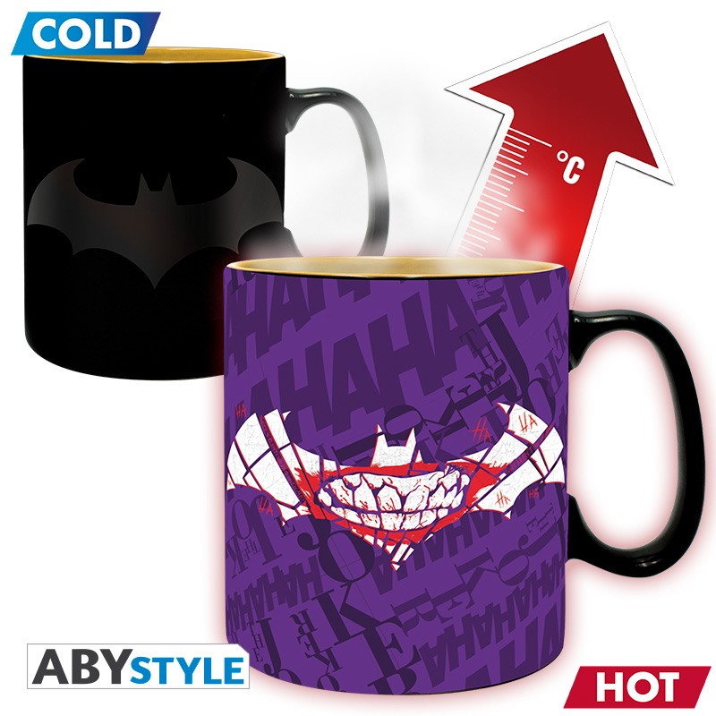 ABYstyle Taza Termocromatica: DC Comics The Dark Knight - Batman Matte 460 ml Con Caja