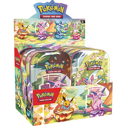 Pokemon TCG Escarlata y Purpura: Evoluciones Prismaticas - Mini Tin En EspaÃ±ol