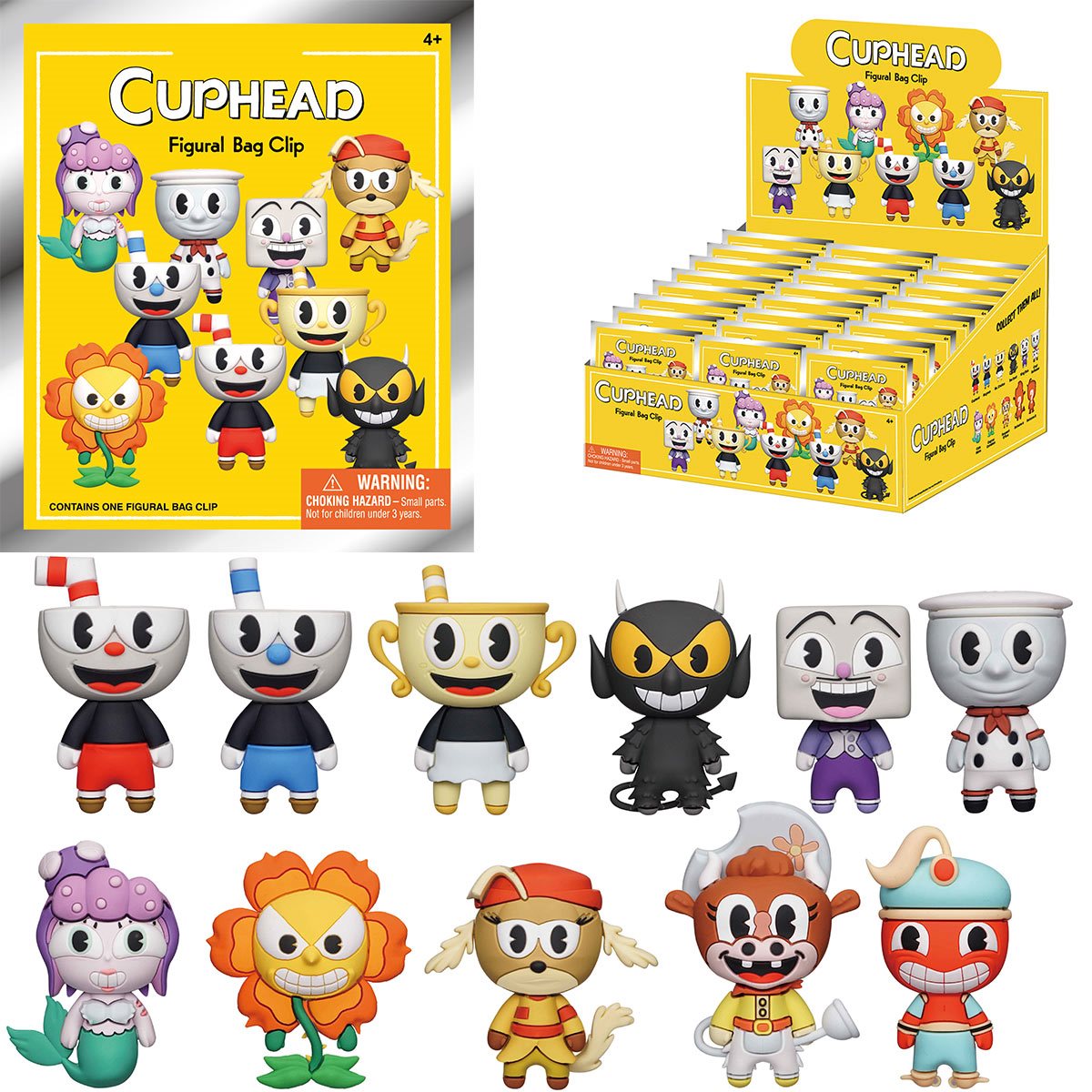 Monogram Llavero 3D para Mochila: Cuphead - Figura Sorpresa Series 1