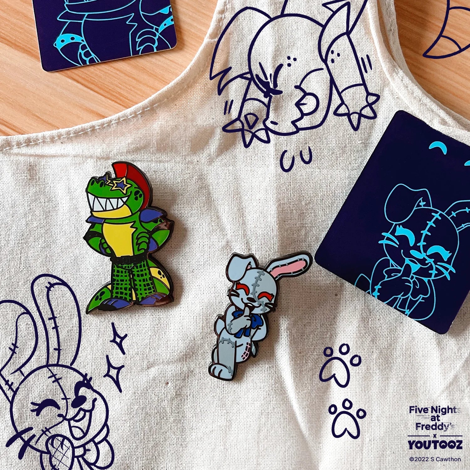 Youtooz Pin: Five Nights at Freddys - Montgomery Gator Pin Esmaltado