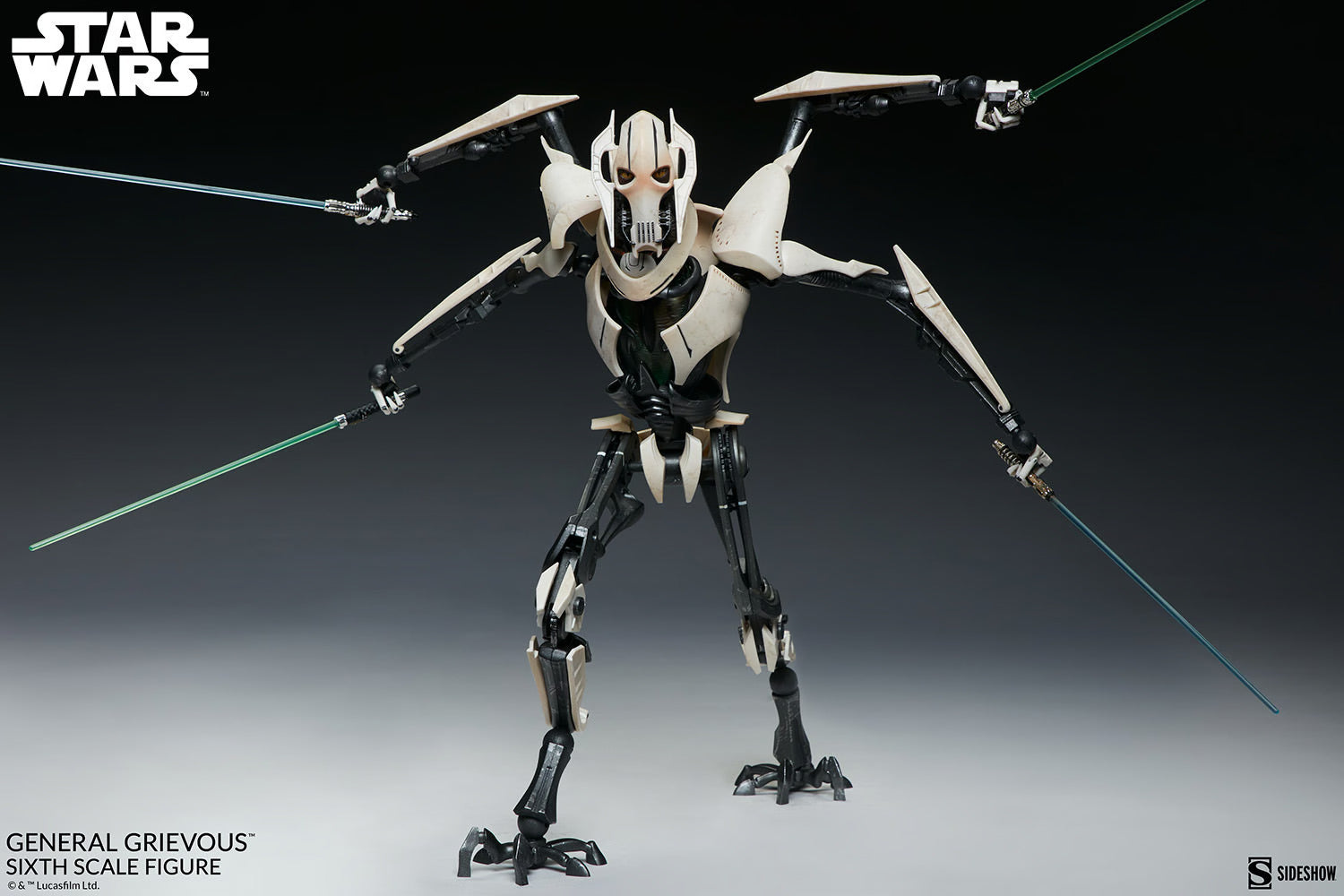 Sideshow Star Wars: Episodio 3 - General Grievous Escala 1/6