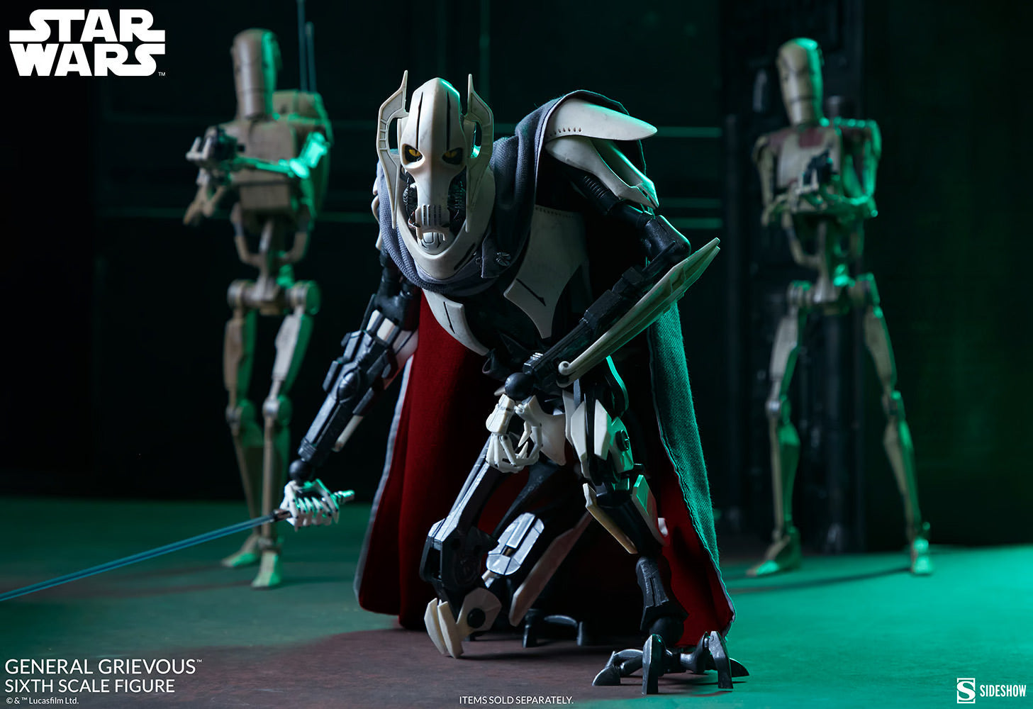 Sideshow Star Wars: Episodio 3 - General Grievous Escala 1/6