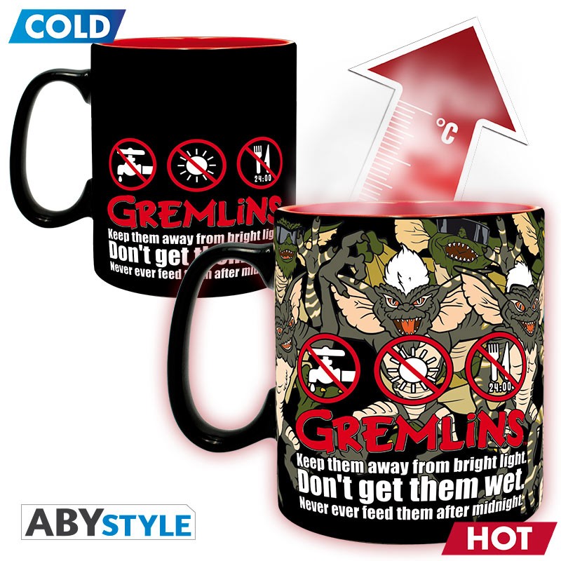 ABYStyle Taza De Ceramica Termocromatica: Gremlins - No Los Mojes 460 ml