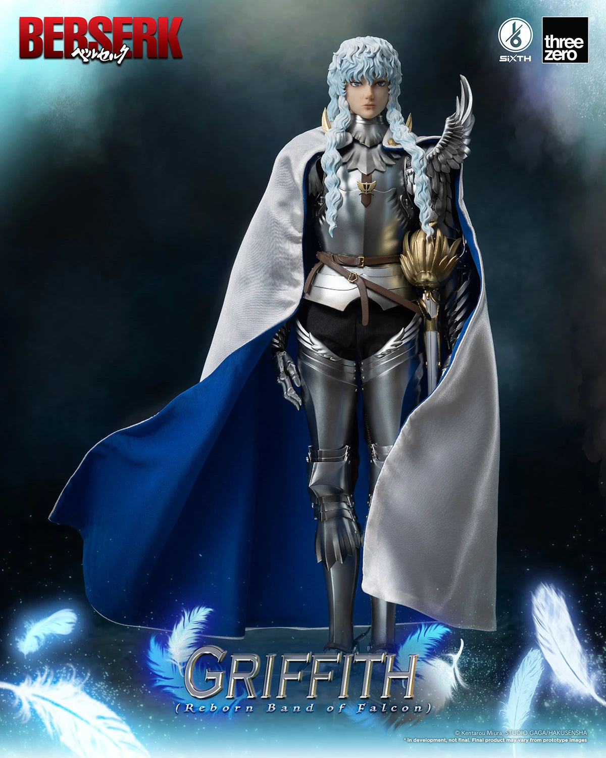 Threezero Collectible Figure: Berserk - Griffith Banda del Halcon Escala 1/6