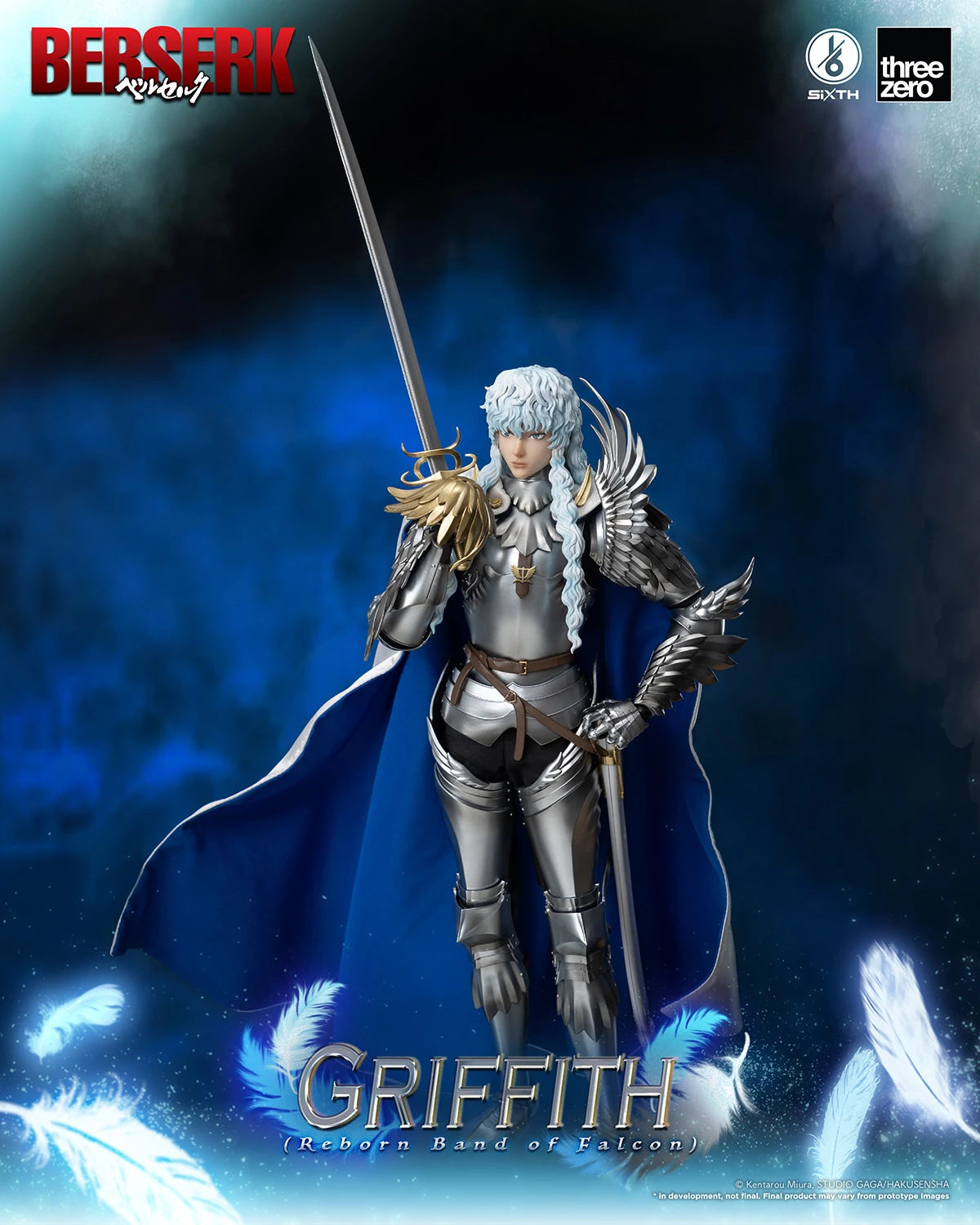 Threezero Collectible Figure: Berserk - Griffith Banda del Halcon Escala 1/6