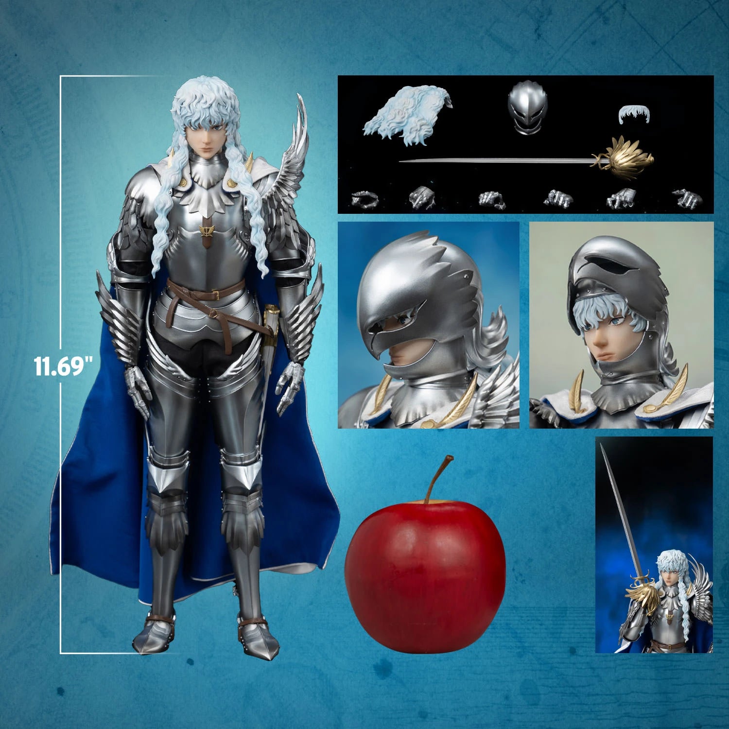 Threezero Collectible Figure: Berserk - Griffith Banda del Halcon Escala 1/6