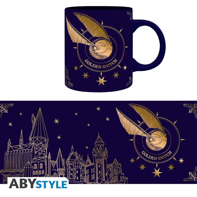 ABYStyle Taza: Harry Potter - Hogwarts y Snitch dorada 320 ml