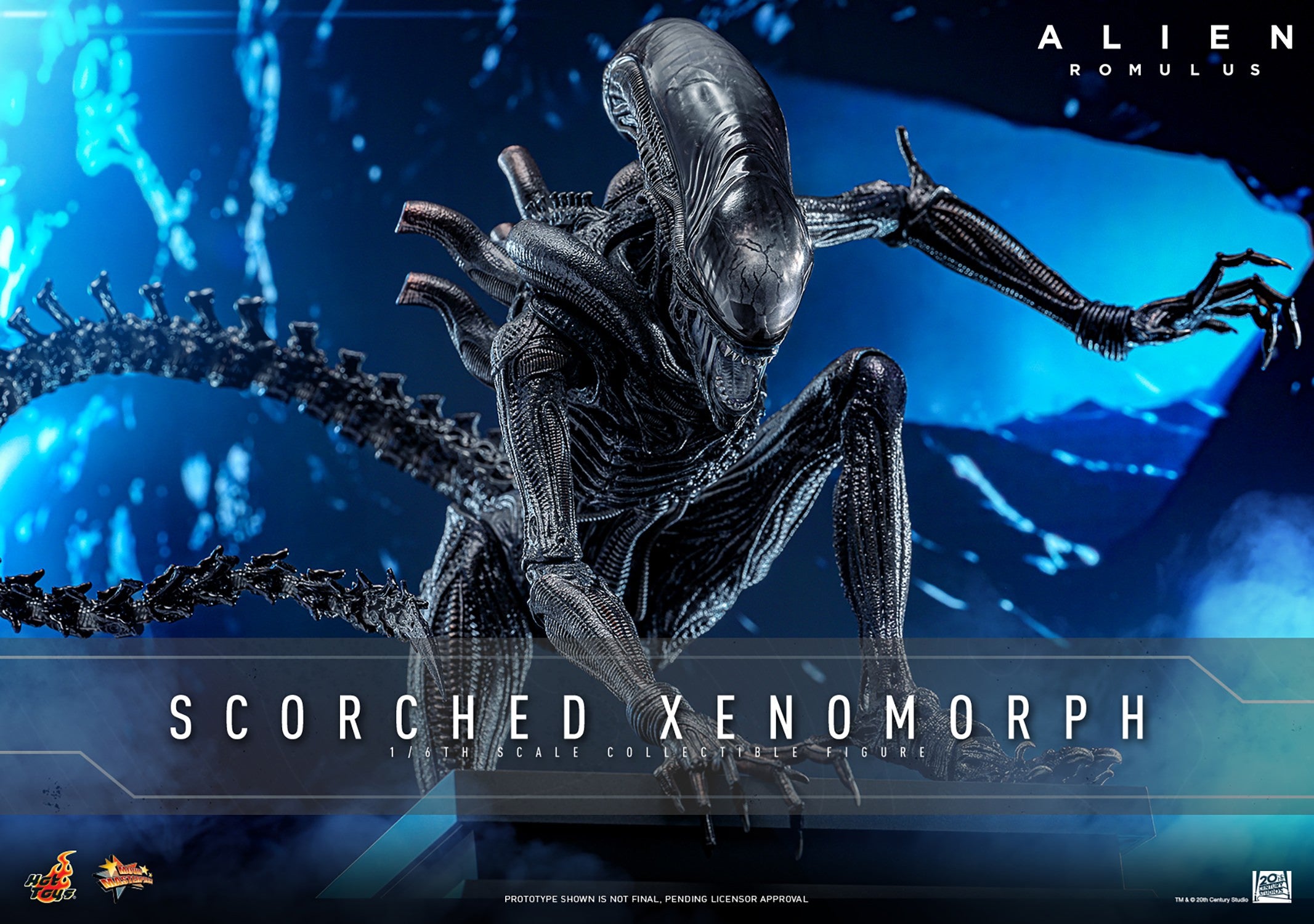 Hot Toys Movie Masterpiece Series: Alien Romulus - Scorched Xenomorph Escala 1/6