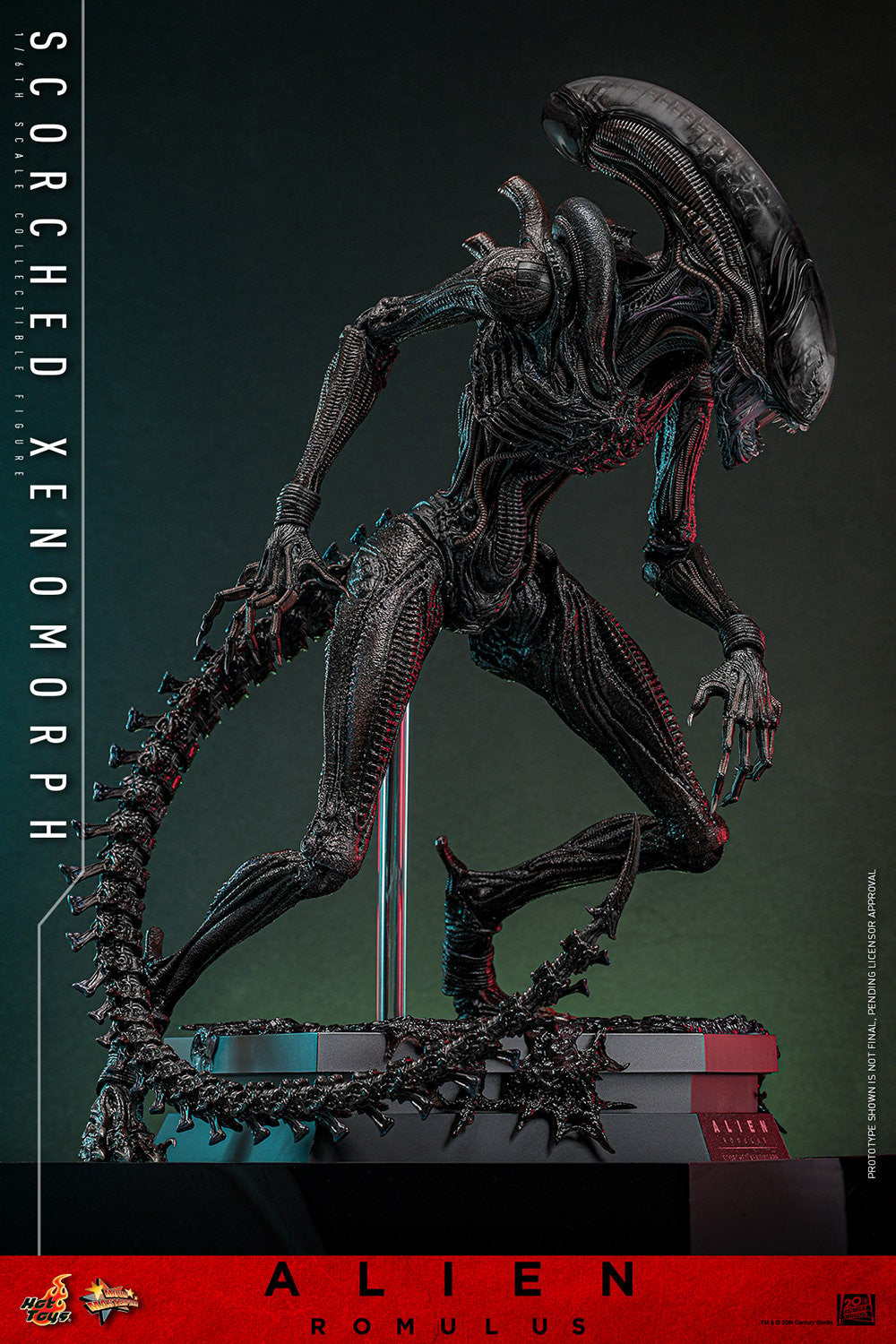 Hot Toys Movie Masterpiece Series: Alien Romulus - Scorched Xenomorph Escala 1/6