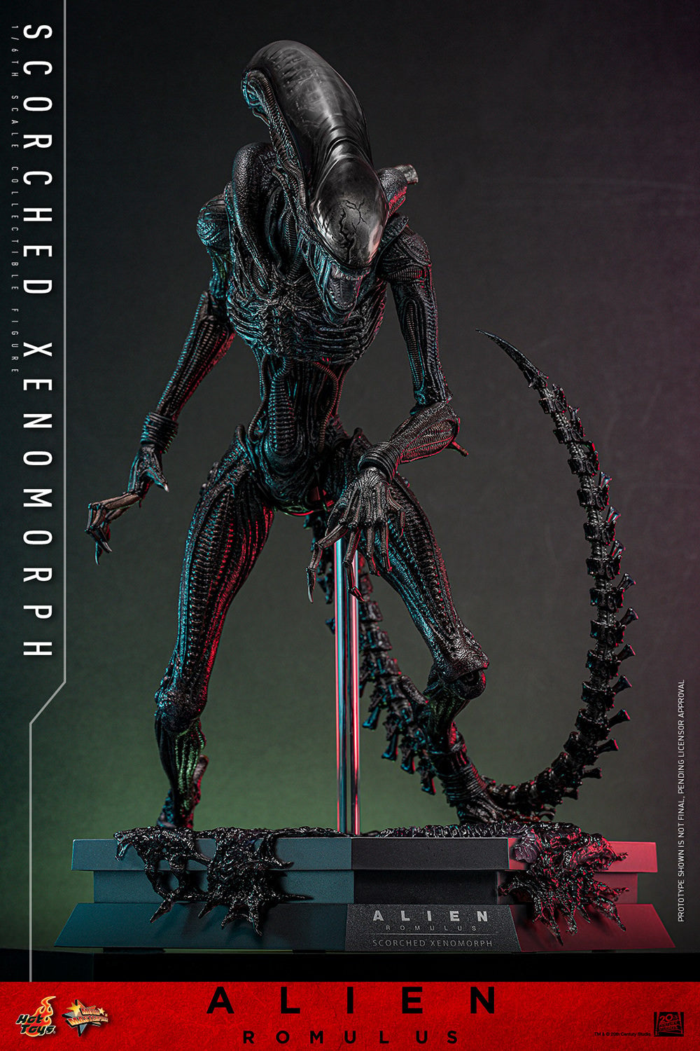 Hot Toys Movie Masterpiece Series: Alien Romulus - Scorched Xenomorph Escala 1/6