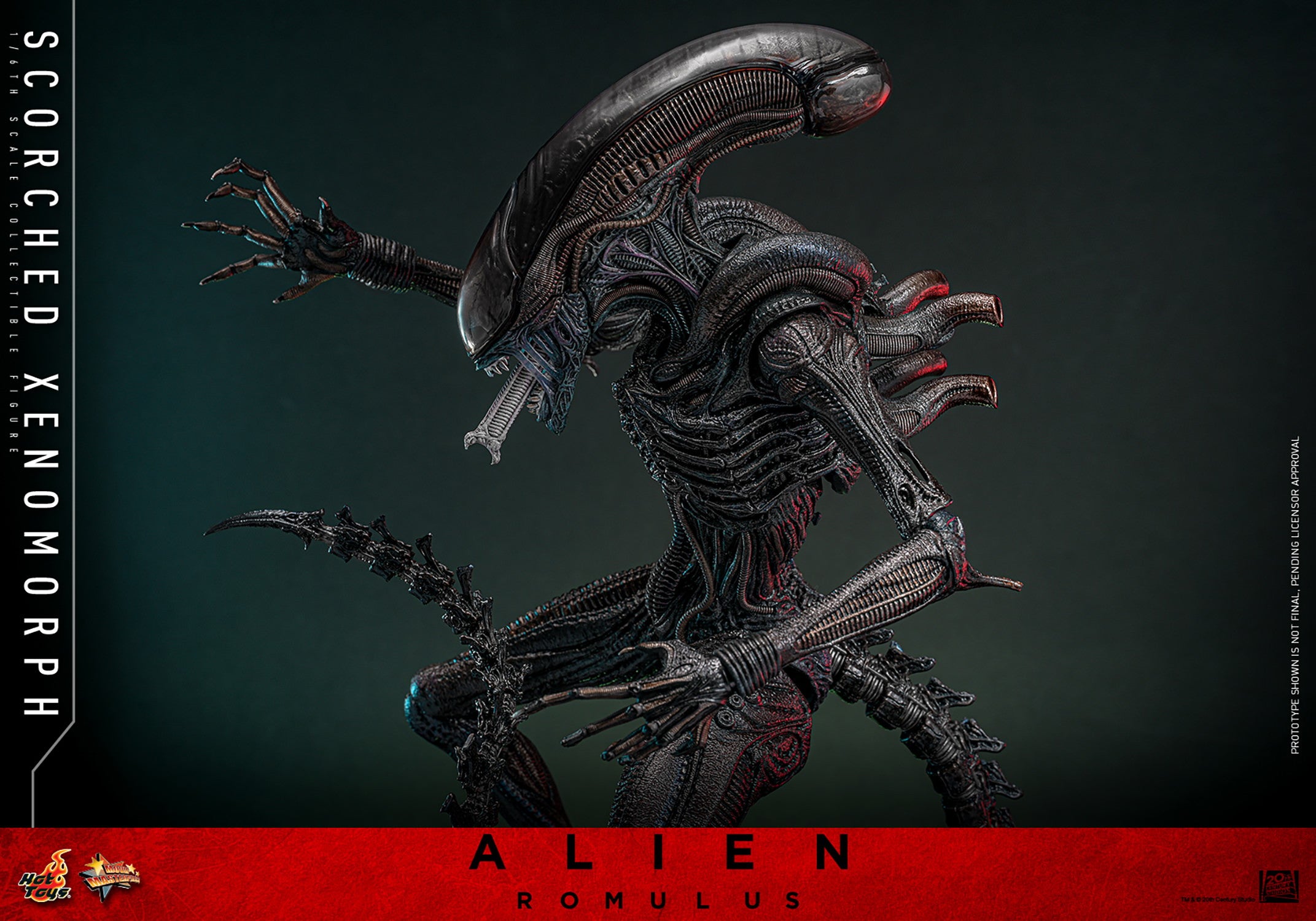 Hot Toys Movie Masterpiece Series: Alien Romulus - Scorched Xenomorph Escala 1/6