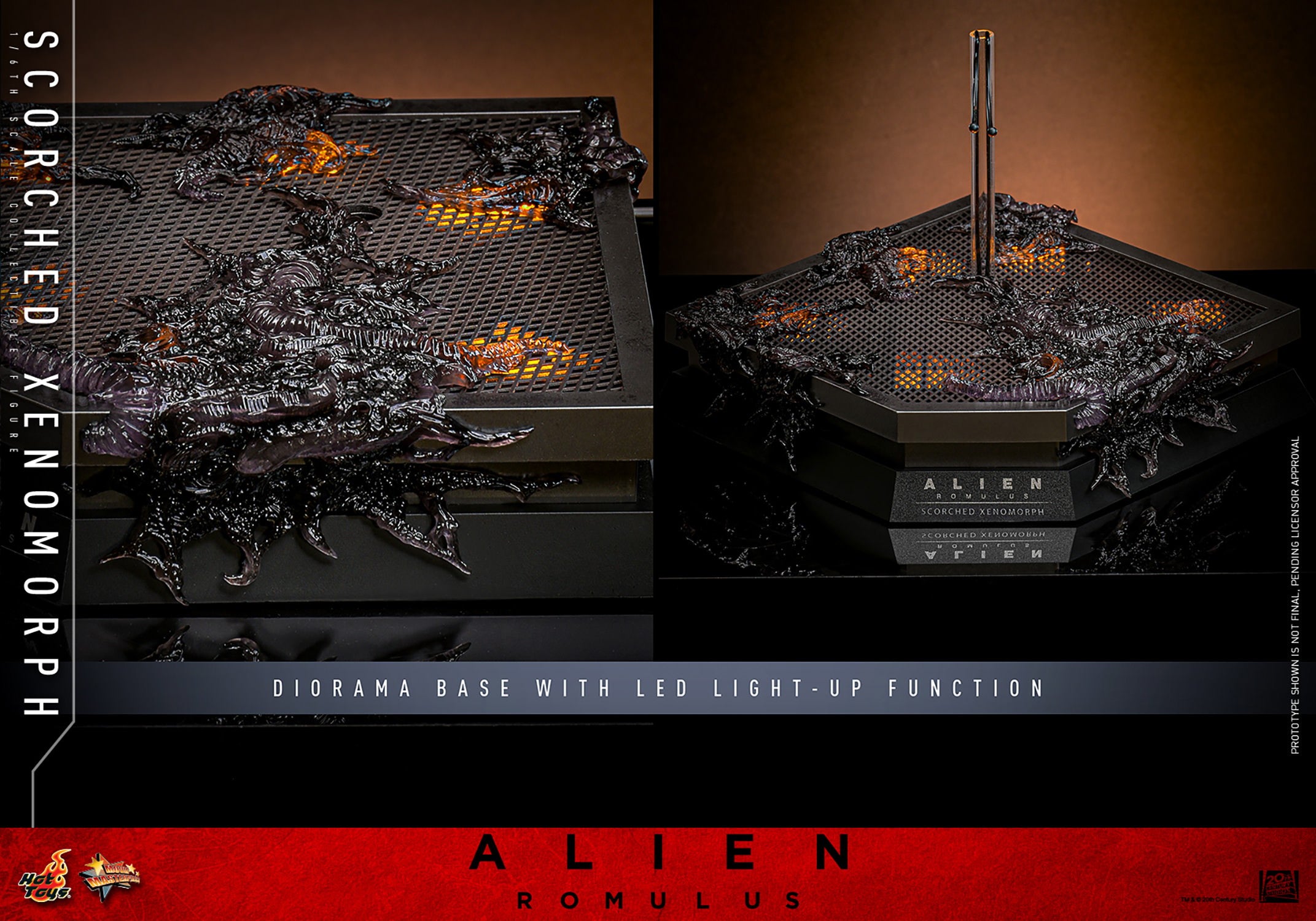 Hot Toys Movie Masterpiece Series: Alien Romulus - Scorched Xenomorph Escala 1/6