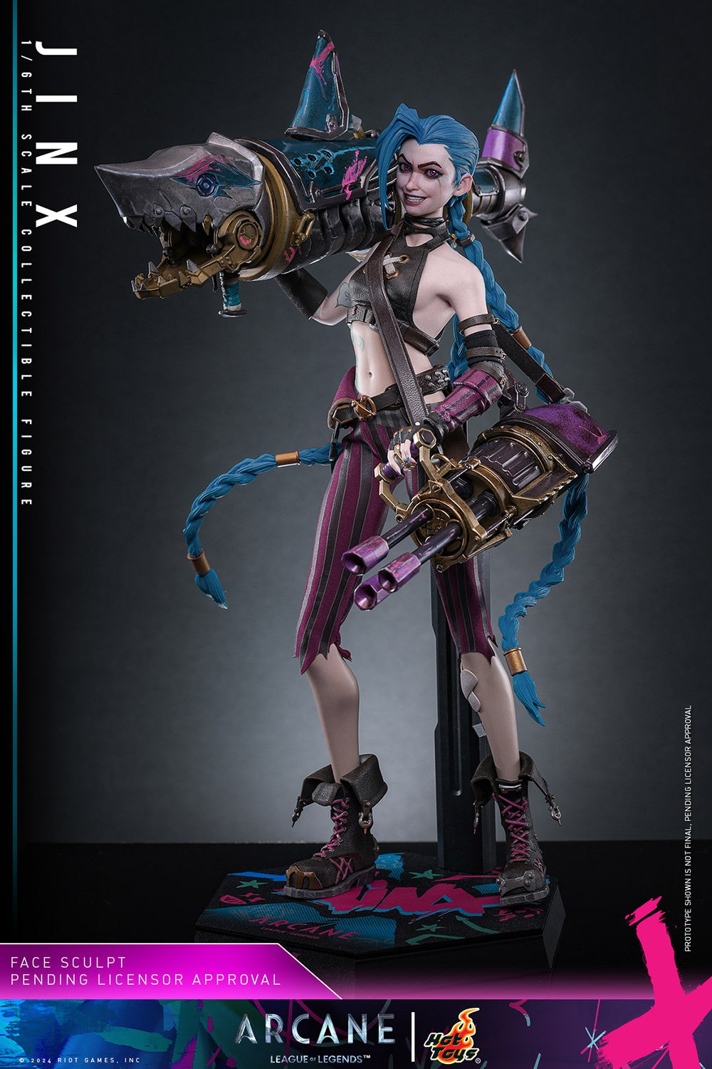 Hot Toys Video Games Masterpiece Series: Arcane League Of Legends - Jinx Escala 1/6